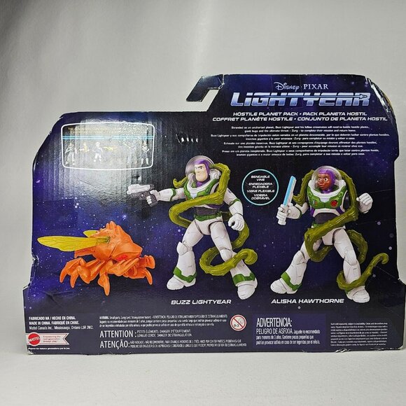 Disney Pixar Buzz Lightyear & Alisha Hawthorne Hostile Planet Pack Action Figure - Picture 6 of 9